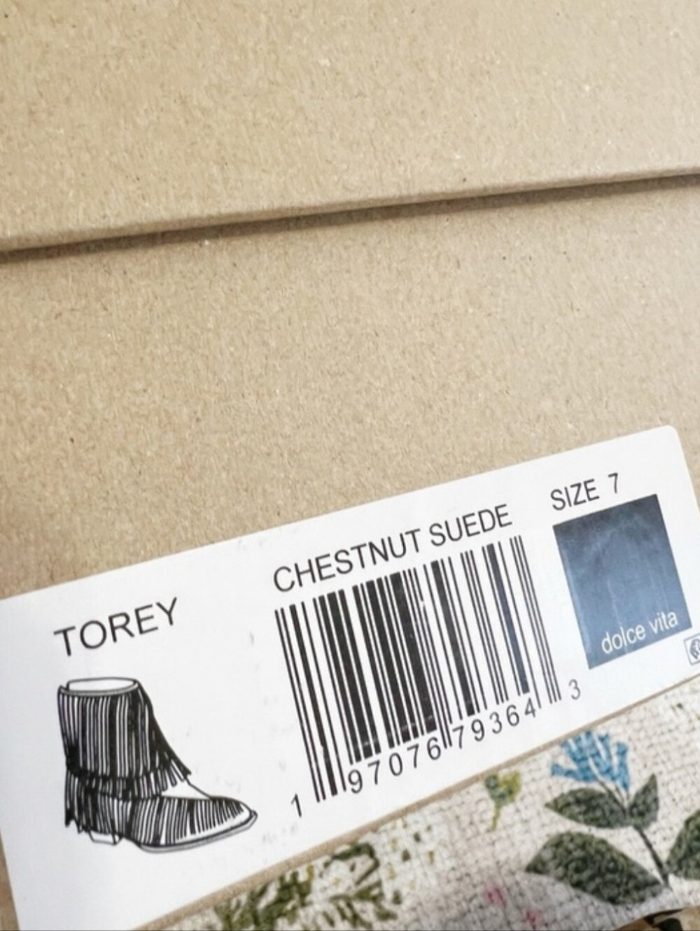 New Dolce Vita Torey Fringe Suede Chestnut Boots - Picture 16 of 16